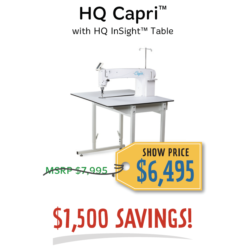Handi Quilter Capri FREE Shipping over 29.99 Pocono Sew & Vac