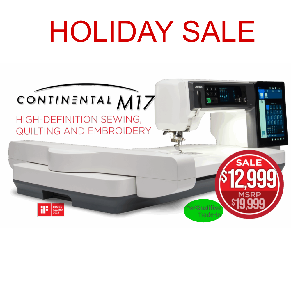 Janome Continental M17 Professional Embroidery, Sewing & Quilting