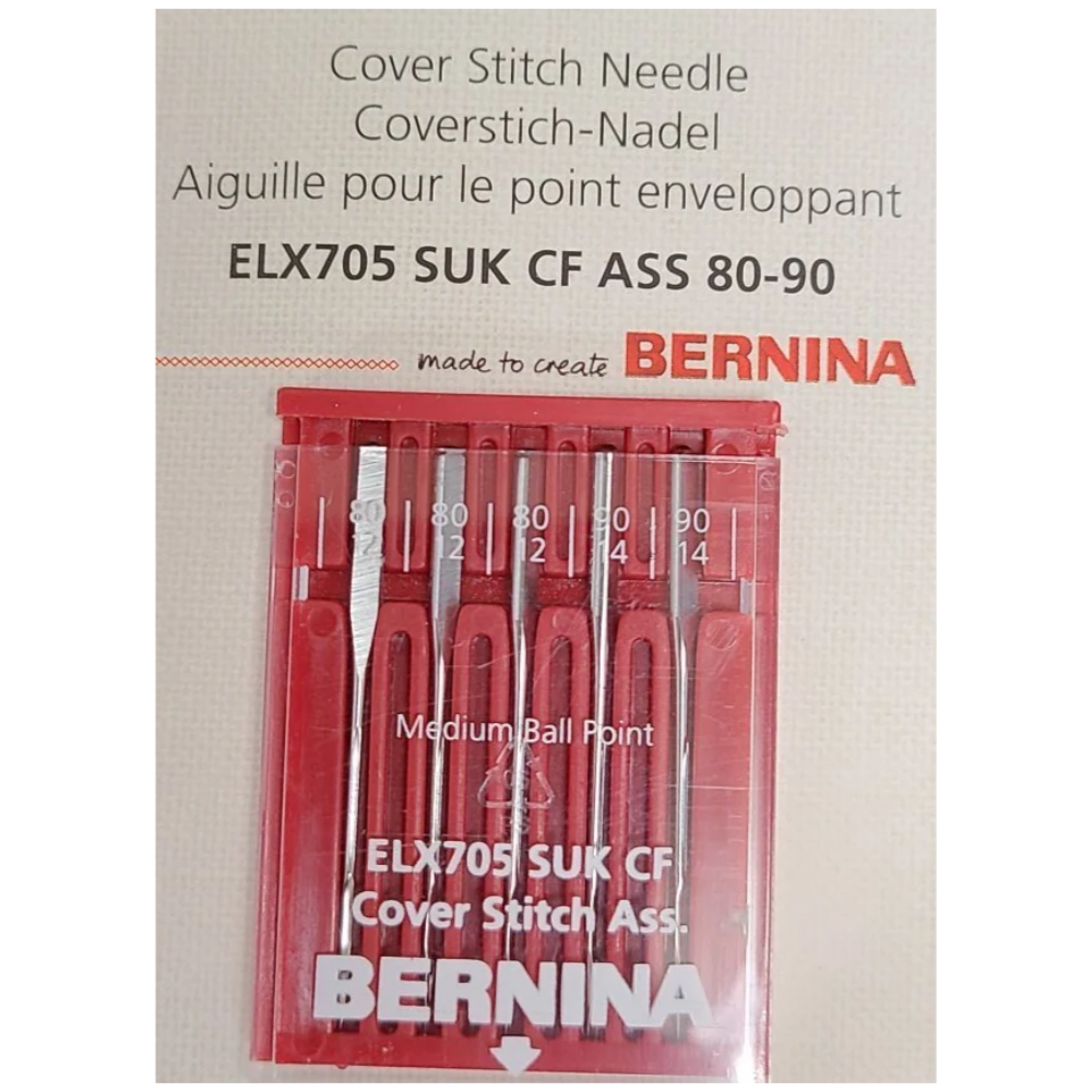 Bernina ELx705 SUK CF Coverstitch Needles Assorted Sizes 5 Pack 1000's of Parts Pocono Sew