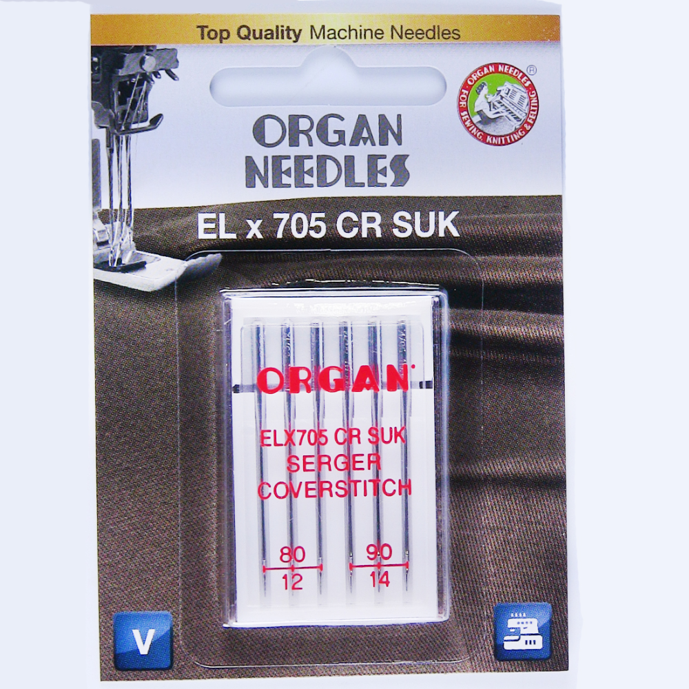 Organ COVERSTITCH Needles ELx705 SUK Combo 8090 BP 6 Pack 1000's of