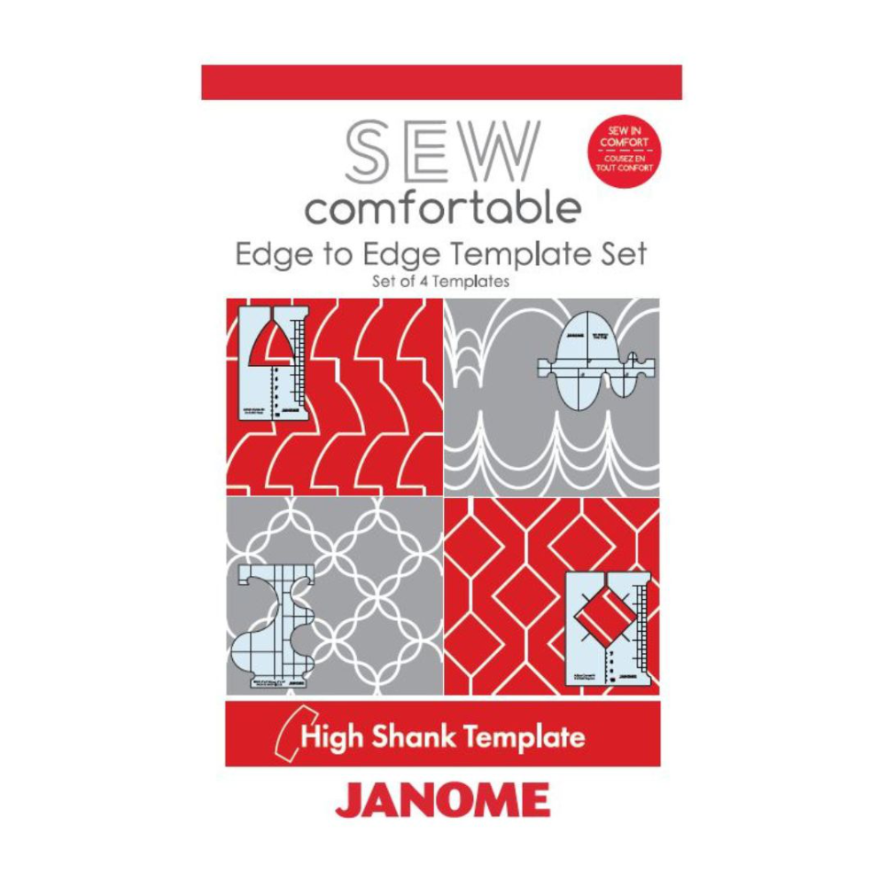 Janome Edge to Edge Template Set for High Shank Machines FREE