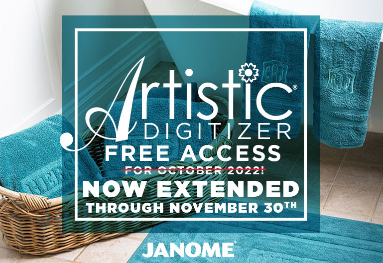 Janome Artistic Digitizer Upgrade JR to Full 202410009 FREE